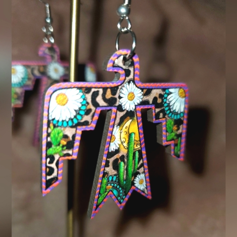 Native inspired Eagle Earrings